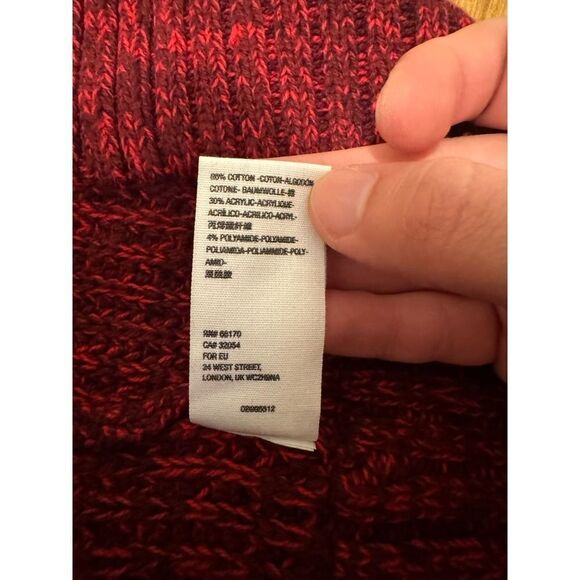 Free People High Hopes Burgundy Marled Drop Shoulder Open Cardigan Size Small - Picture 9 of 9